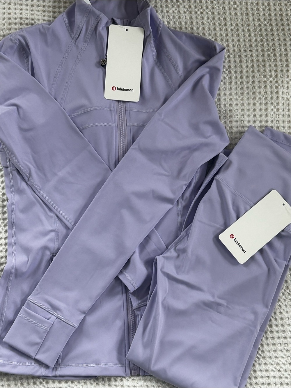 lululemon athletica Lavender Two-Piece Jacket & Leggings Set